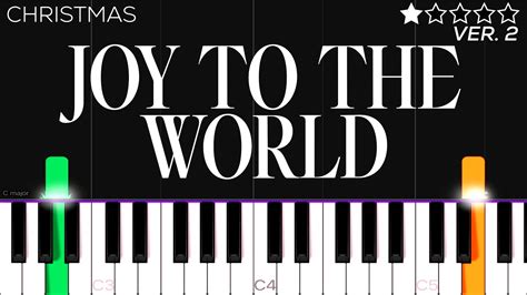 Christmas Joy To The World Easy Piano Tutorial Youtube