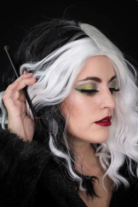 Cruella And Dalmatian Halloween Makeup Lush To Blush