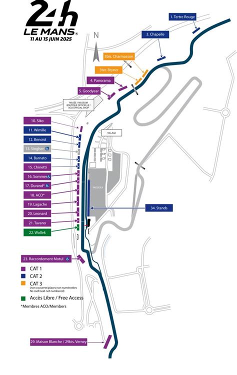 Map Of Le Mans Circuit