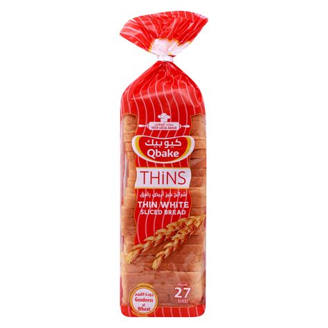 Qbake Thin Sliced White Bread 525 G Online At Best Price Brought In Bread Lulu Uae