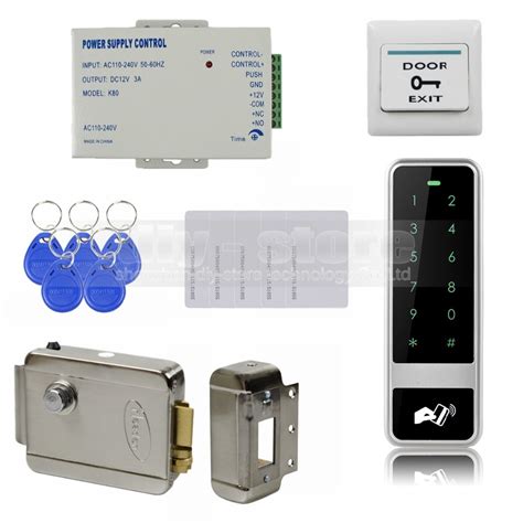 DIYSECUR lector RFID de cerradura eléctrica Panel táctil con