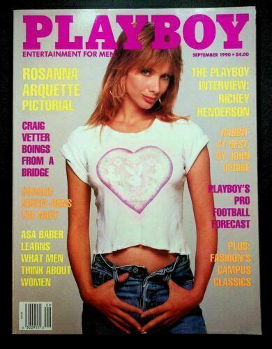 Vintage Playboy Magazine September Rosanna Arquette Near Mint