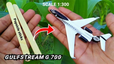 How To Make Gulfstream G Airplane Ice Cream Stick Youtube