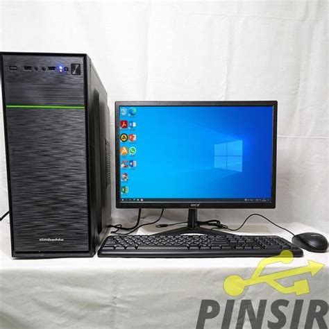 Jual Paket PC Komputer Intel Core I5 RAM 16GB SSD 240GB Monitor 19 Inch