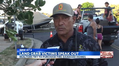 Real Estate Vultures Lahaina Fire Victim Speaks Out On Predatory