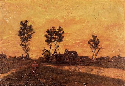 Reproductions De Peintures Paysage Sunset De Vincent Van Gogh