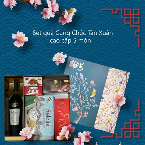 Set quà tết 5 món Cung Chúc Tân Xuân Chiaki vn