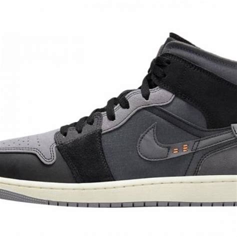 Air Jordan 1 Mid Inside Out Craft Black Kixify Marketplace