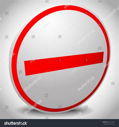 Prohibition Restriction No Entry Sign No Stock Illustration 387279844 | Shutterstock