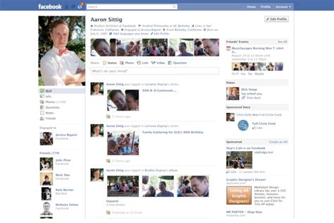 Facebook's 10th Anniversary: Every Facebook Profile Page Update in the ...