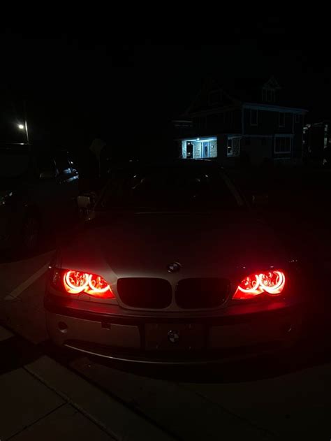 Bmw Red Headlight Rings