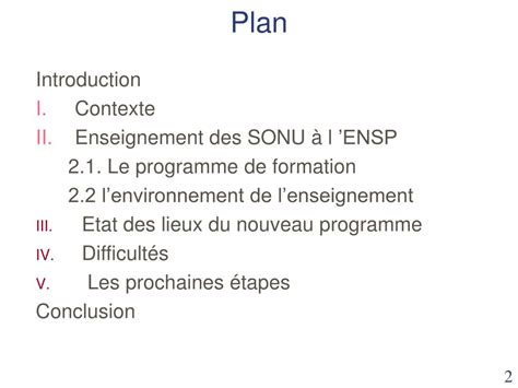 Ppt Enseignement Des Sonu Dans Les Coles De Formation De Base Cas De