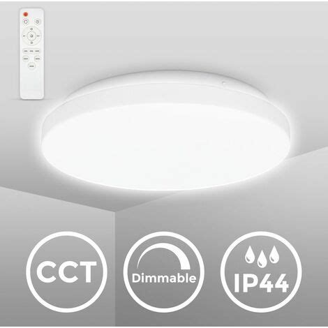 B K Licht Plafonnier Sdb Watt Led I Cct Blanc Froid Neutre Chaud