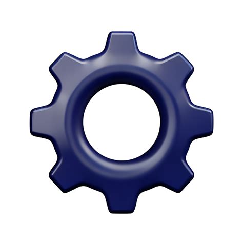 gear 3d rendering icon illustration comma separated, no special