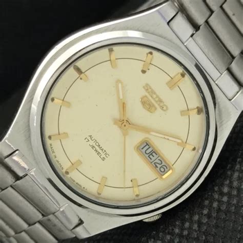 Genuine Vintage Seiko Auto A Japan Mens Original Dial Watch C