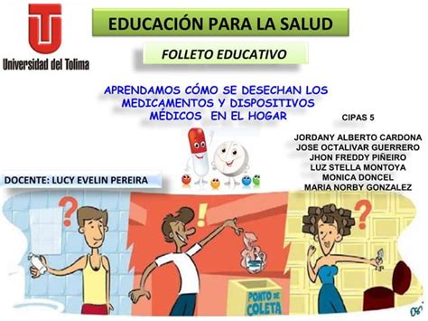 Folleto De Educacion Para La Salud Ppt