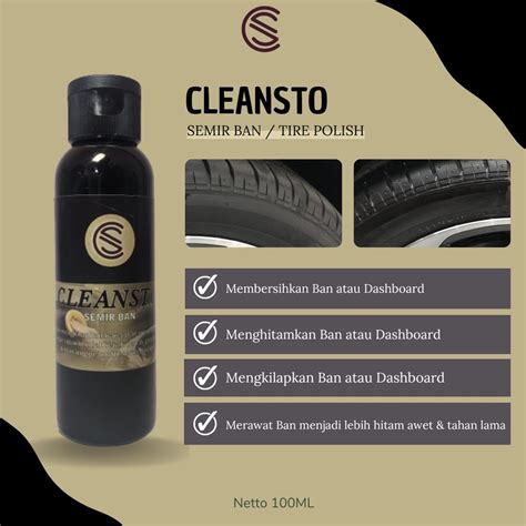 Jual Cleansto Semir Ban Mobil Dan Motor Wet Look Pengkilap Ban