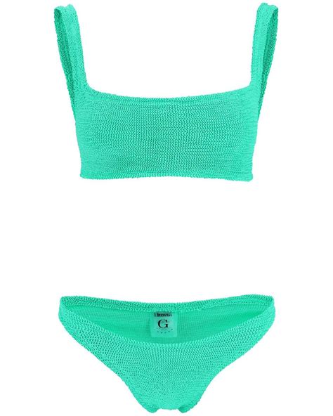 Hunza G Xandra Bikini Set In Green Lyst