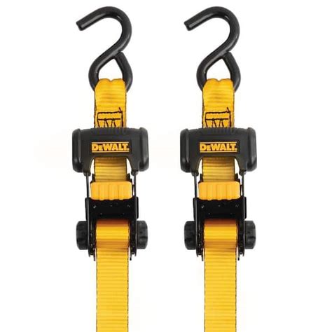 DEWALT 1 25 In X 16 Ft Ratchet Tie Down Straps 3000 Lbs Break