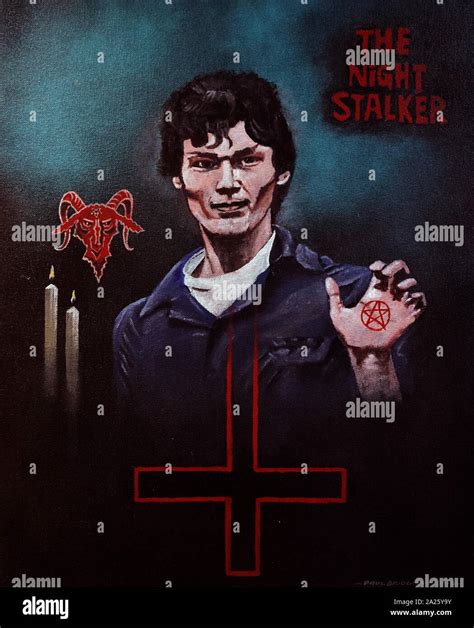 A Painting Depicting Richard Ramirez Nightstalker Ricardo Leyva