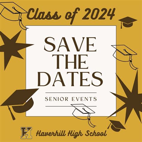 Class Of 2024 Save The Dates Haverhill High School