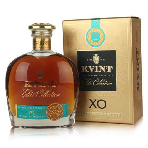 Coniac Kvint Elite Collection 20 Ani XO In Cutie 40 Alcool 0 5 L