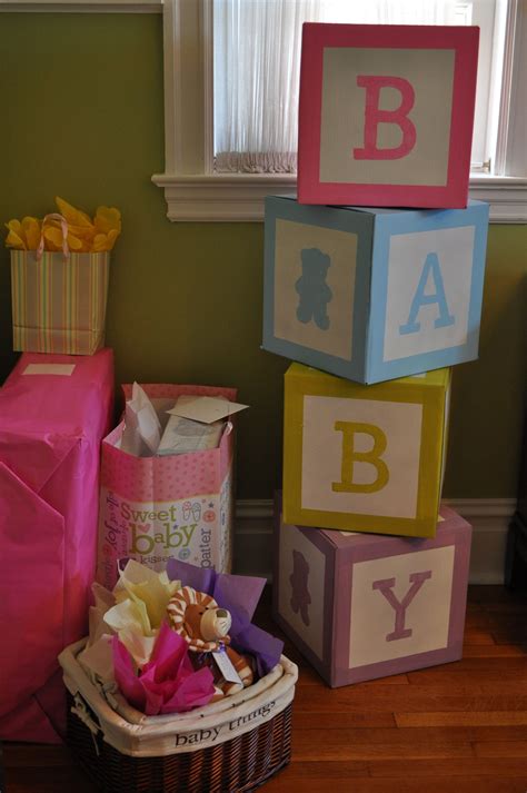 Baby Blocks I Made For A Friends Baby Shower Baby Shower Diy Baby