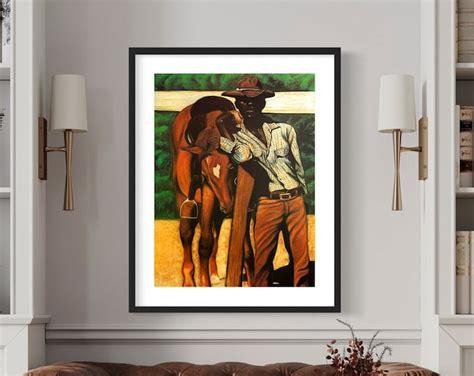 The Black Cowboy African American Art Print, Black Art, Black Cowboy, Wall Art, Home Decor Art ...