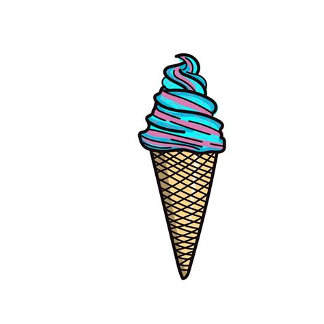 hand draw ice cream cone 4 11802465 Vector Art at Vecteezy