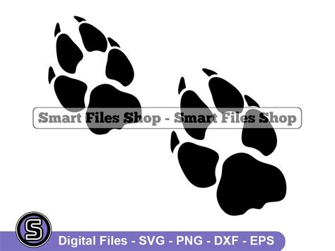 Coyote Footprint 3 SVG, Coyote Svg, Footprint Svg, Footprint Dxf ...