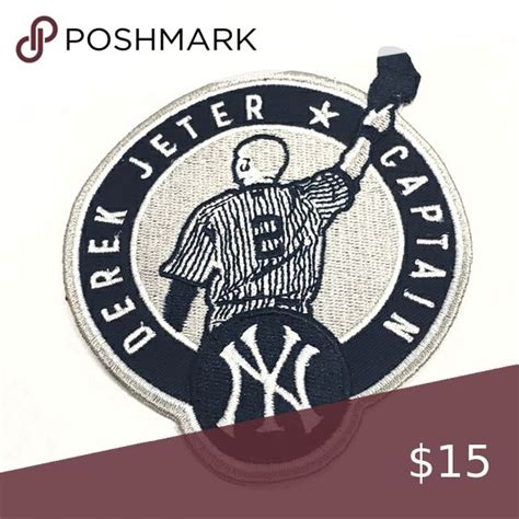 Derek Jeter New York Yankees Captain Patch Stiched New York Yankees