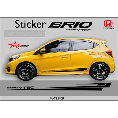 Jual STICKER HONDA BRIO ALL NEW BRIO AKSESORIES HONDA BRIO STICKER