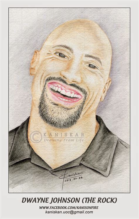 Dwayne Johnson The Rock Drawing From Life