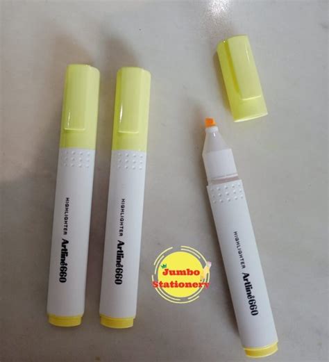 Jual Textliner Highlighter ARTLINE 660 Highliter EK 660 Pastel Kuning