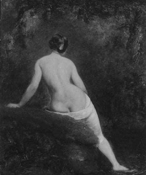 William Etty Nude Woman Seated In A Landscape Museum Of Fine