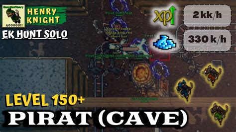 TIBIA EK HUNT SOLO 152 PIRATS TRAIL TO RASCACOON YouTube