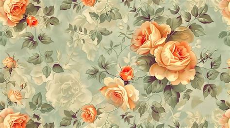 vintage flower design wallpaper images    freepik