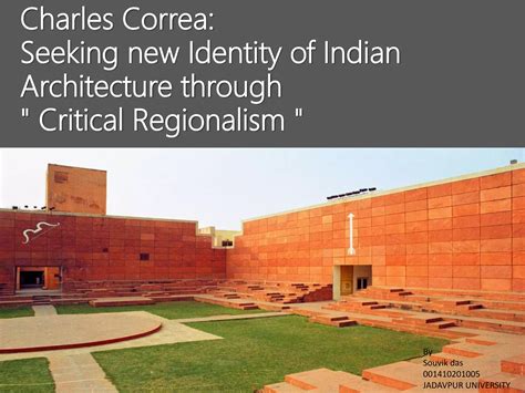 charles correa seeking  identity  indian architecture