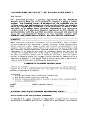 WEEK 01 RESOURCE 2 BASELINE QUESTIONNAIRE PREVIEW Rtf HMEMS80