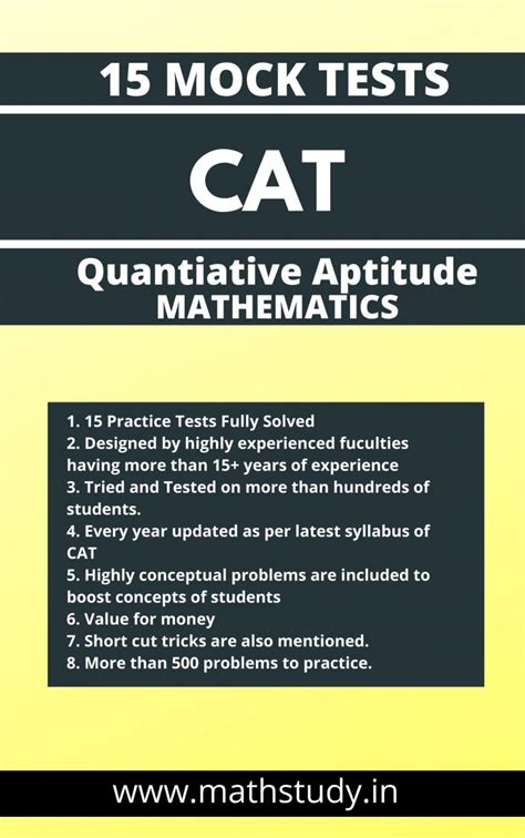 CAT Mock tests pdf - Mathematics- E-books, Sample Papers - CBSE, ISC ...