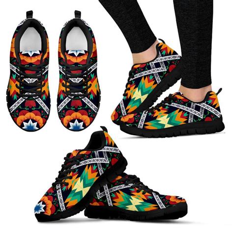 African Kente Women Sneakers Shoes Jorjune