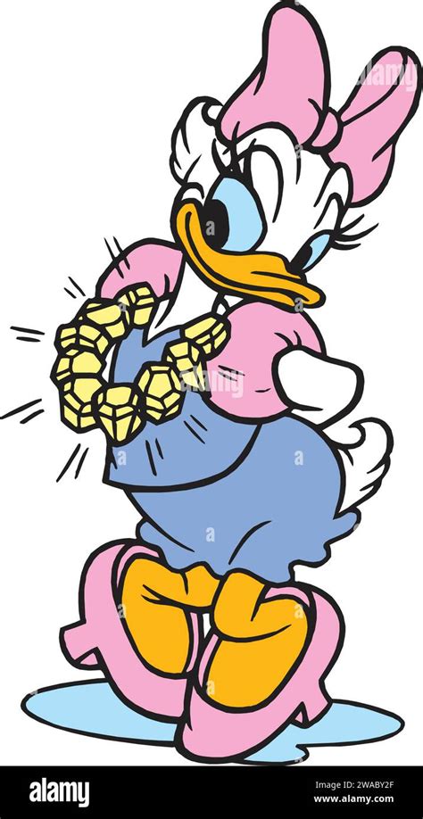 Daisy Duck Vector Personaje De Dibujos Animados De Disney Imagen