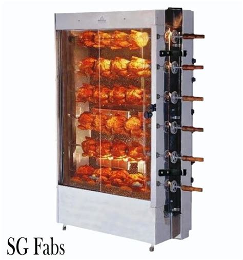 Silver Stainless Steel Automatic Chicken Grill Machine At Rs 28500 In Coimbatore