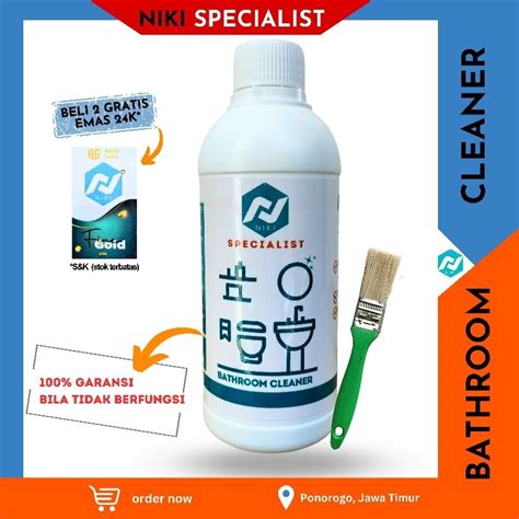 Jual Niki Bathroom Cleaner Pembersih Kerak Toilet Kamar Mandi Porselen