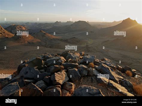 geography / travel, Algeria, landscapes, Ahaggar Mountains, view from ...