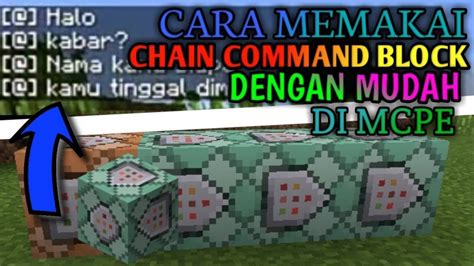 Tutorial Cara Menggunakan Command Block Chain Command Block YouTube