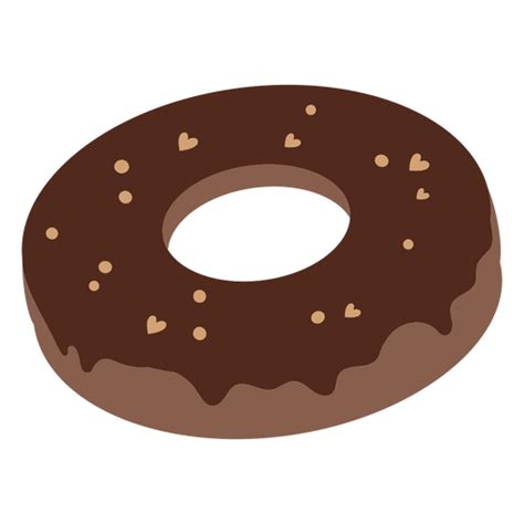 Design Png E Svg De Rosquinha Plana De Chocolate Para Camisetas