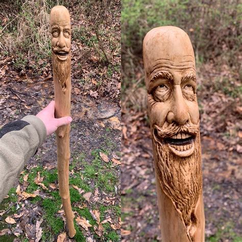 Wooden Walking Staff