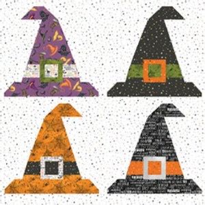 Bewitched Quilt Pattern Witch Hat Sewing And Quilting Instruction