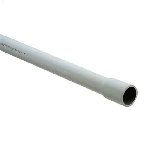 White Asme Standard High Strength Round Varnished Upvc Conduit Pipe At